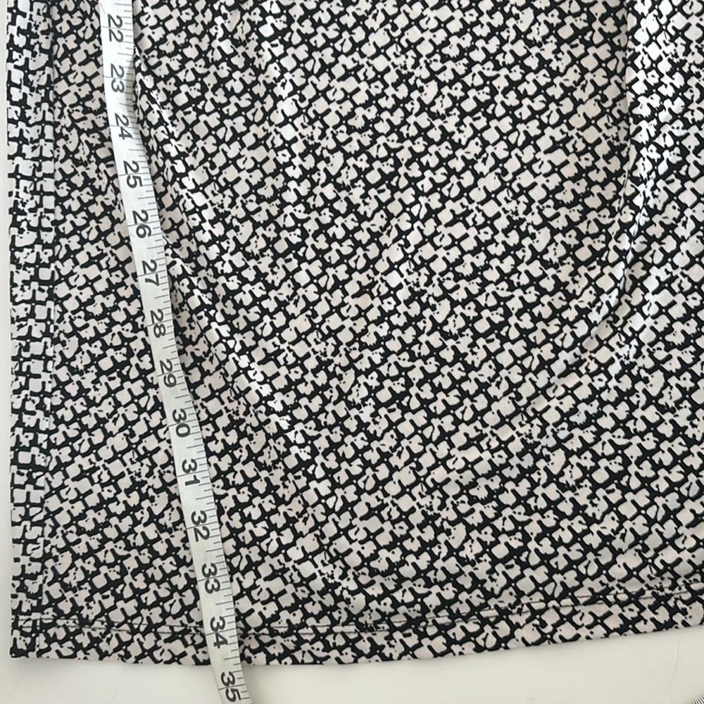 VTG 90s KBS Dress M Side Tie Mod Mini Ruched Stretch Parisian Quiet Luxury Y2K - Picture 6 of 13